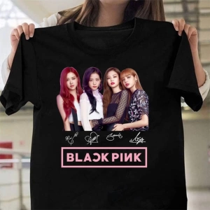 Kırmızı Etiket GALASHOP K-pop Blackpink Jısoo Jennıe Rose Lısa T-shirt 17786