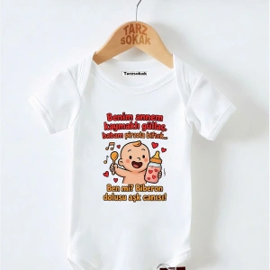 Kısa Kol Body BENİM ANNEM KAYMAKLI GÜLAÇ BABAM PRİZOLA BİFTEK KODZıbın33