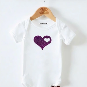 Kısa Kol Body Kalp Desenli KODZıbın10