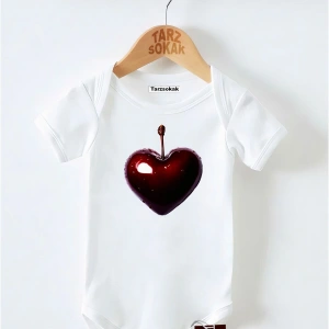 Kısa Kol Body KALP DESENLİ KODZıbın60