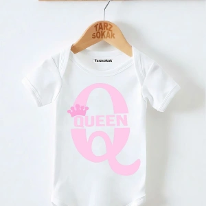 Kısa Kol Body QUEEN DESENLİ KODZıbın49