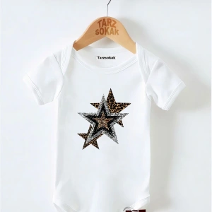 Kısa Kol Body Yıldız Baskılı KODZıbın3