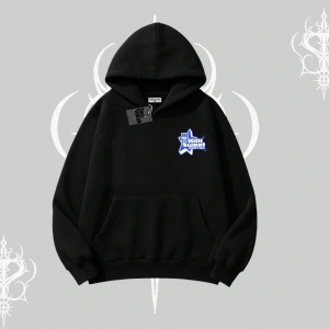 Kitti Sweet Mini Logo Baskılı Kapşonlu Crop Sweatshirt