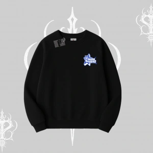 Kitti Sweet Mini Logo Baskılı Kayık Yaka Sweatshirt