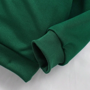 Kız Düz Renk Ayı Baskılı Kapüşonlu Sweatshirt Model 5139