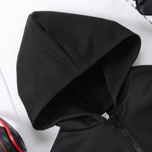Kız Düz Renk Ayı Baskılı Kapüşonlu Sweatshirt Model 5139
