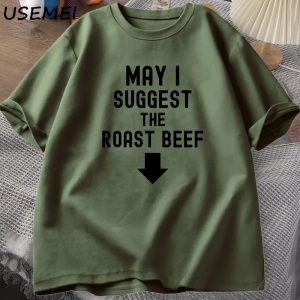 Kızartma Sığır Eti T Shirt Komik Yetişkin Baskılı T Shirt Erkekler Pamuk Kısa Kollu Erkek Tas 2975