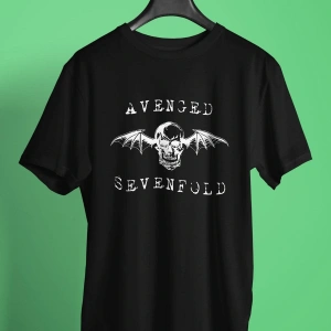 Ko Buta Avenged Sevenfold Baskılı Unisex Siyah Tişört Tk1236