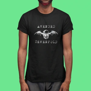 Ko Buta Avenged Sevenfold Baskılı Unisex Siyah Tişört Tk1236