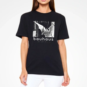Ko Buta Bauhaus Baskılı Unisex Siyah Tişört T55128