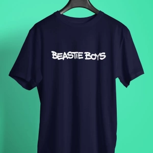 Ko Buta Beastie Boys Baskılı Unisex Lacivert Tişört Tk4009
