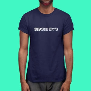 Ko Buta Beastie Boys Baskılı Unisex Lacivert Tişört Tk4009