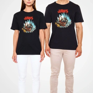 Ko Buta Jaws Siyah Unisex T-shirt T8173