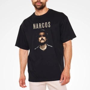 Ko Buta Narcos Pablo Escobar Siyah Unisex Oversize Tişört T-shirt Os6099