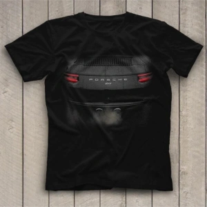 Ko Buta Porsche Siyah Unisex Tişört T-shirt 8306wt