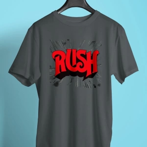 Ko Buta Rush Baskılı Unisex Füme Tişört To2946