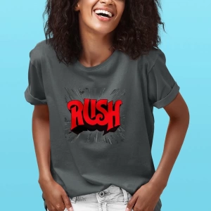 Ko Buta Rush Baskılı Unisex Füme Tişört To2946