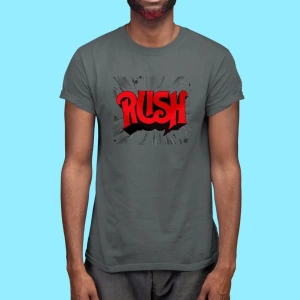 Ko Buta Rush Baskılı Unisex Füme Tişört To2946