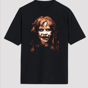 Ko Buta The Exorcist Siyah Unisex Oversize Tişört Os13198