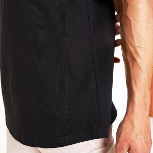 Ko Buta Unisex Aslan Kral Baskılı Siyah Kolsuz T-shirt Kk19383