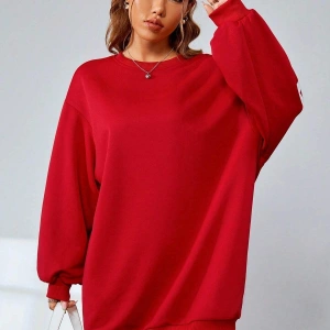 KOD ADR-SHEN Coolane Dopamine Dressing Letter Graphic Drop Shoulder Sweatshirt Dress