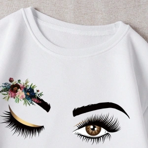 KOD ADR-SHEN EZwear Floral & Figure Graphic Thermal Lined Sweatshirt