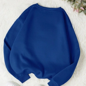 KOD ADR-SHEN EZwear Floral & Letter Graphic Thermal Lined Sweatshirt