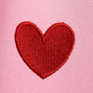 KOD ADR-SHEN EZwear Heart Print Lined Sweatshirt BEBE MAVİ