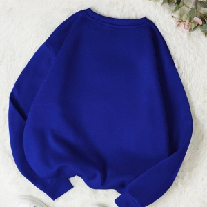 KOD ADR-SHEN EZwear Rose & Slogan Graphic Thermal Pullover