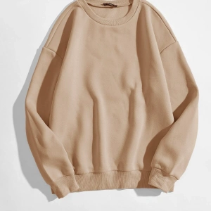 KOD ADR-SHEN EZwear Solid Round Neck Sweatshirt Bej