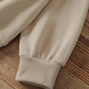 KOD ADR-SHEN LUNE Cattle & Letter Graphic Thermal Lined Sweatshirt