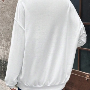 KOD ADR-SHEN LUNE Figure Graphic Drop Shoulder Sweatshirt Beyaz