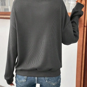 KOD ADR-SHEN LUNE Floral Print Drop Shoulder Sweatshirt Gri