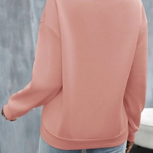 KOD ADR-SHEN LUNE Heart And Letter Graphic Drop Shoulder Sweatshirt