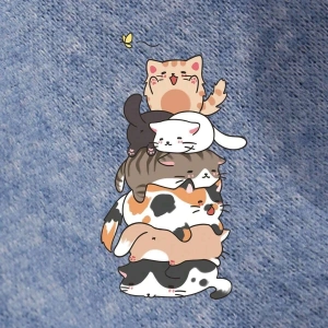 KOD ADR-SHEN Qutie Cartoon Graphic Thermal Lined Sweatshirt