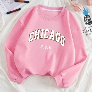 KOD ADR-SHEN Qutie Letter Graphic Thermal Lined Sweatshirt