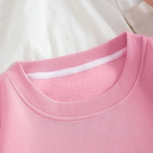 KOD ADR-SHEN Qutie Letter Graphic Thermal Lined Sweatshirt