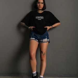 KOD:IZEI - Unisex Gangster Paradıse Baskılı Pamuklu T-shirt P--1014