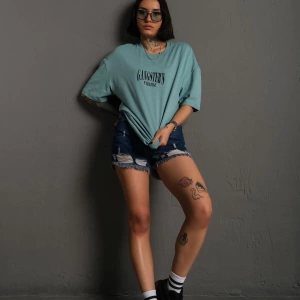 KOD:IZEI - Unisex Gangster Paradıse Baskılı Pamuklu T-shirt P--1014