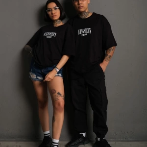 KOD:IZEI - Unisex Gangster Paradıse Baskılı Pamuklu T-shirt P--1014