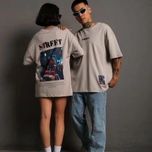 KOD:IZEI - Unisex Joker Street Baskılı Pamuklu T-shirt P--1017