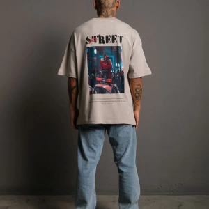 KOD:IZEI - Unisex Joker Street Baskılı Pamuklu T-shirt P--1017