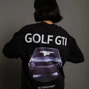 KOD:IZEI - Unisex Oversize Golf Araba Baskılı Pamuklu T-shirt P--1010