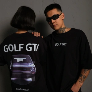 KOD:IZEI - Unisex Oversize Golf Araba Baskılı Pamuklu T-shirt P--1010