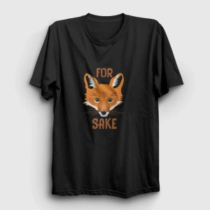 KOD:Presmono Unisex Siyah For Fox Sake Tilki T-shirt 400828tt