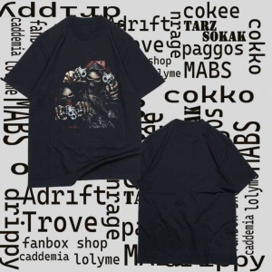 Kod Presss Unisex Siyah Bandits Kuru Kafa Skull T-shirt 348213tt