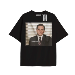 Kod Presss Unisex Siyah Dead Inside Michael Scott The Office T-shirt 345113tt