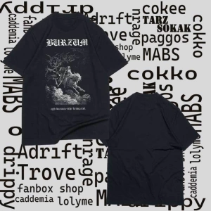 Kod Presss Unisex Siyah Horse Burzum T-shirt 23781tt