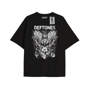 Kod Presss Unisex Siyah Owl Deftones T-shirt 139260tt