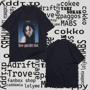 Kod Presss Unisex Siyah Poster Jisoo Blackpink T-shirt 271930tt